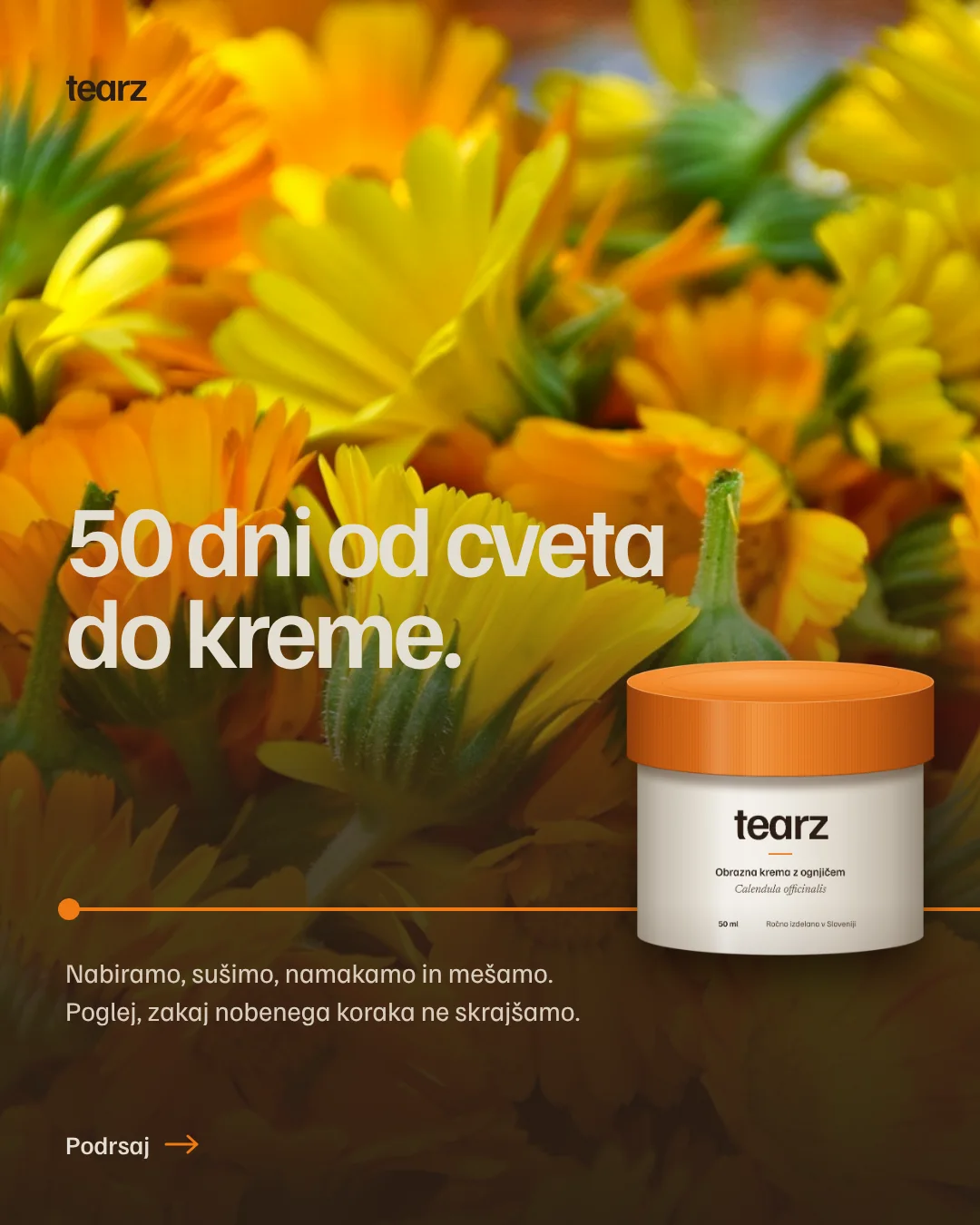 Slajd 1: 50 dni od cveta do kreme