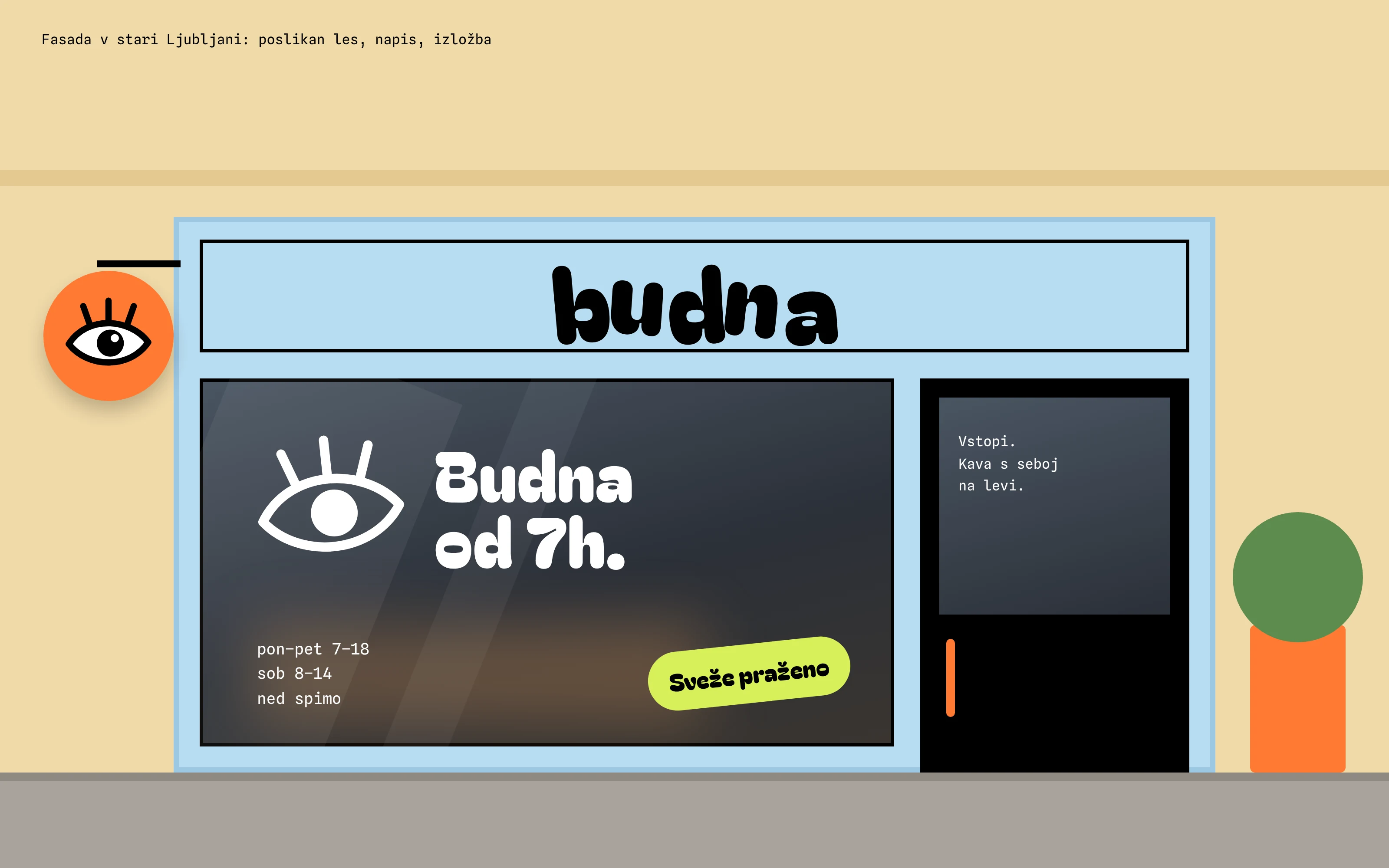 Izložba kavarne Budna na ulici